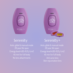 Reduces hair growth. more laser flashes for longer life.