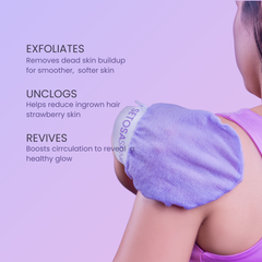 Skin Exfoliating glove unclogs pores, Exfoliates and revives skin