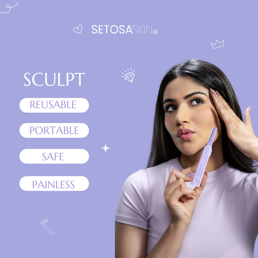 Sculpt Razor is reusable and portable. It offers painless shaving experience to women of all ages. 