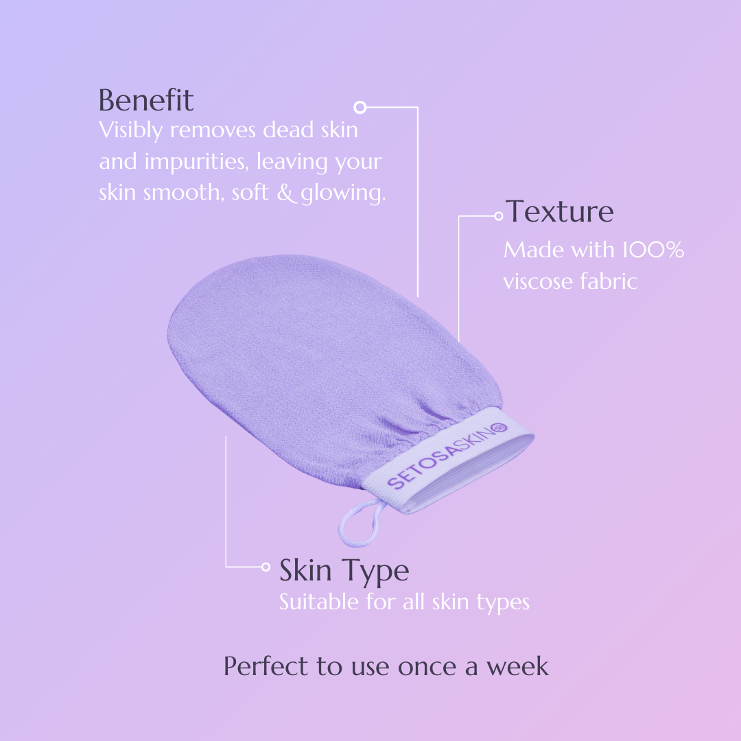 Purple Skin exfoliating glove