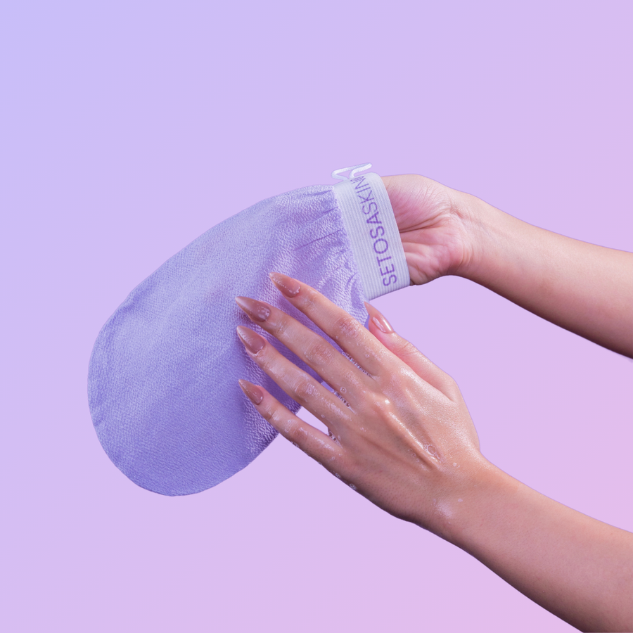 Purple Skin Exfoliating glove