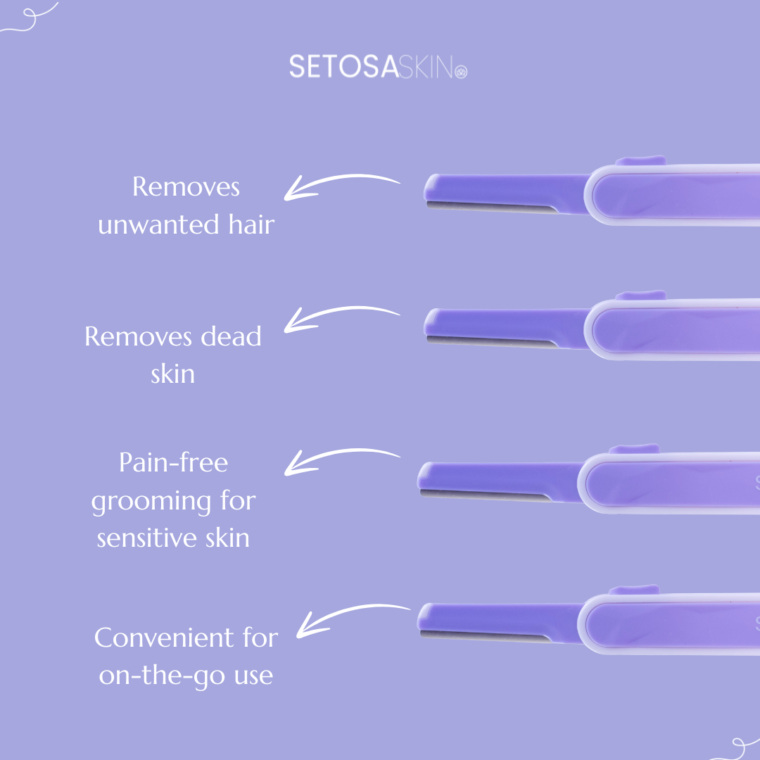 Removes dead skin, pain free grooming for girls. easy to carry anywhere. Removes unwanted hair.
